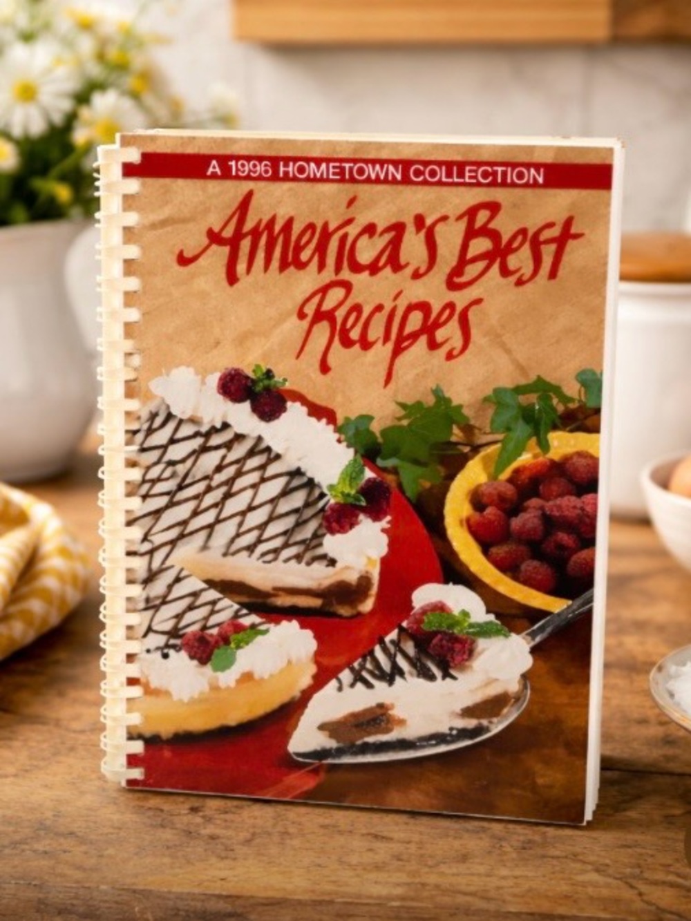 1996 America's Best Recipes Hometown Collection Cookbook Spiral Bound Oxmoor